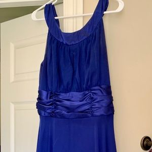 Royal blue semi-formal knee length dress